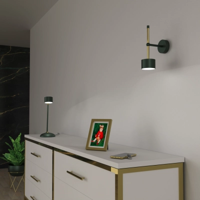 lafabryka.pl Kinkiet ARENA GREEN/GOLD 1xGX53 MLP7765 Milagro